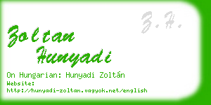 zoltan hunyadi business card